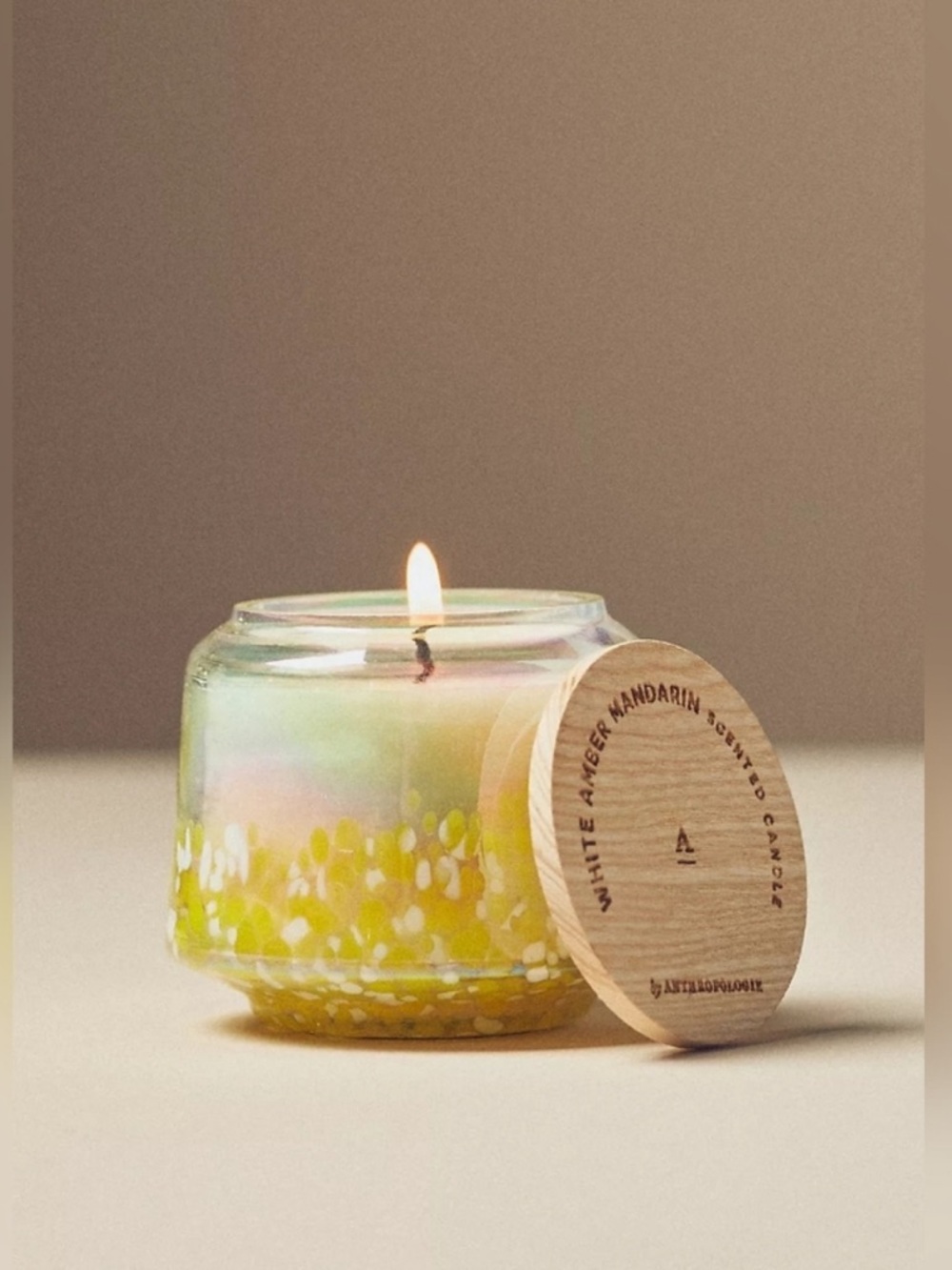 The Mini Gather Candle by Anthropologie White Amber Mandarin